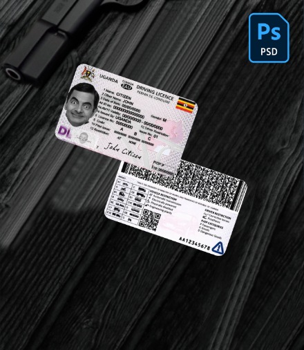 Uganda driving license 2020-present PSD